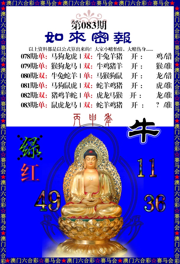 083期如来秘报[图]