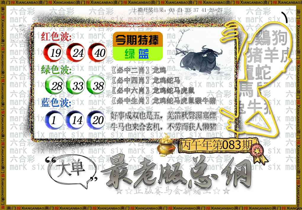 083期最老版总纲[图]